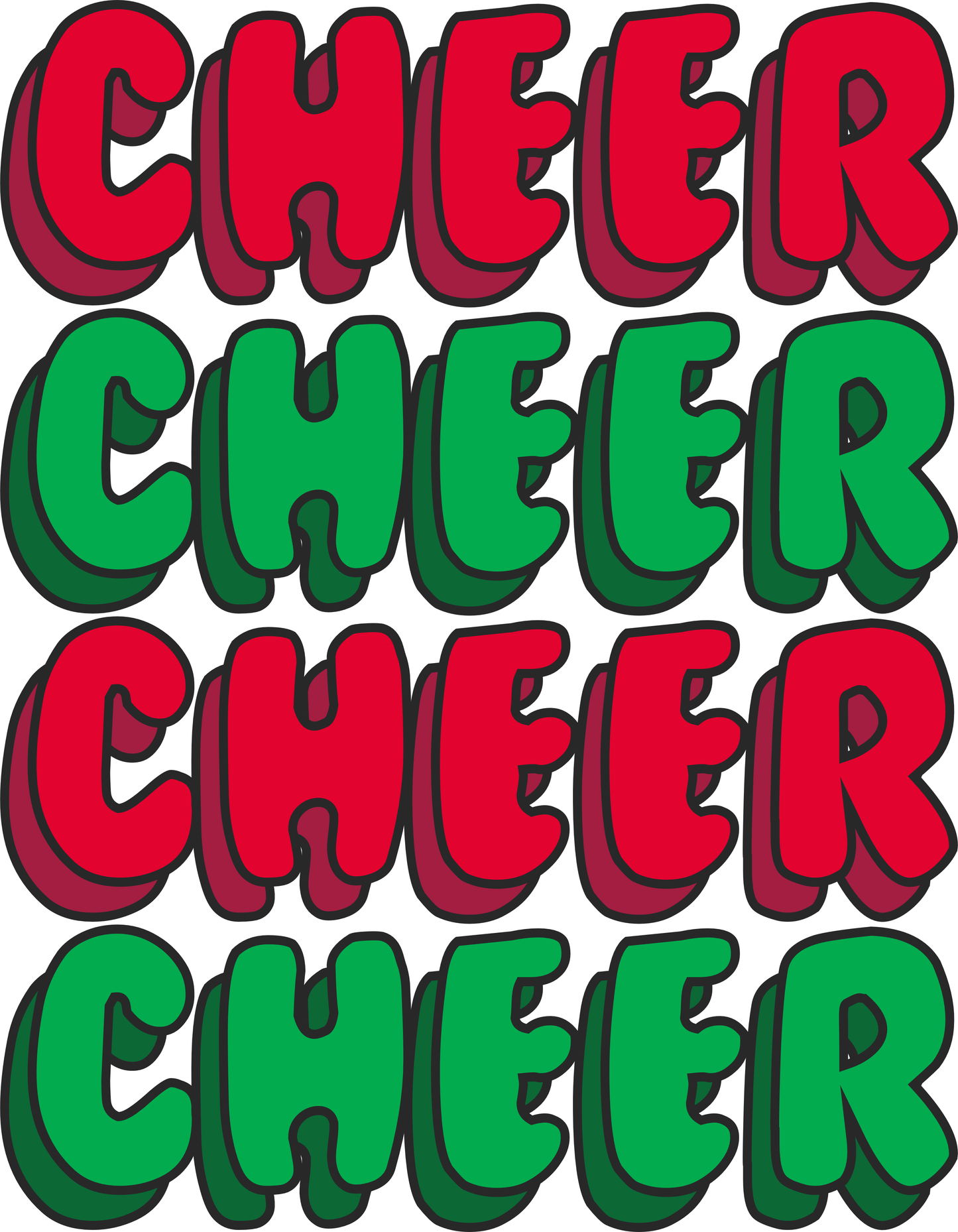 Christmas Cheer Quad Noodie