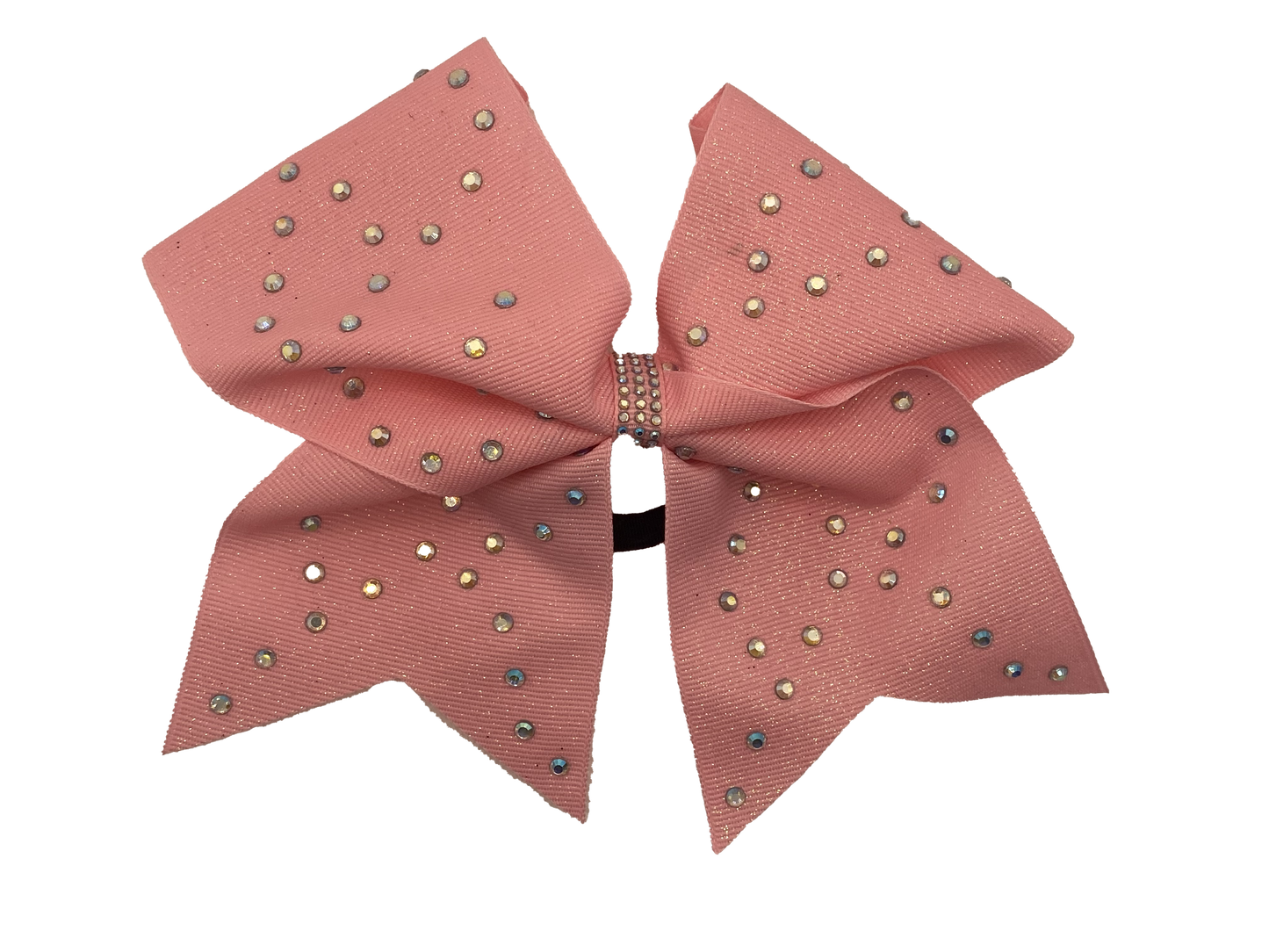 Pink Rhinestone Cheer Bow