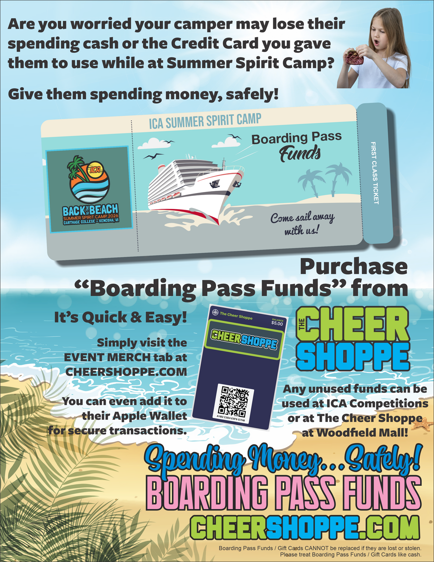 Camp Castaway Boarding Pass Funds