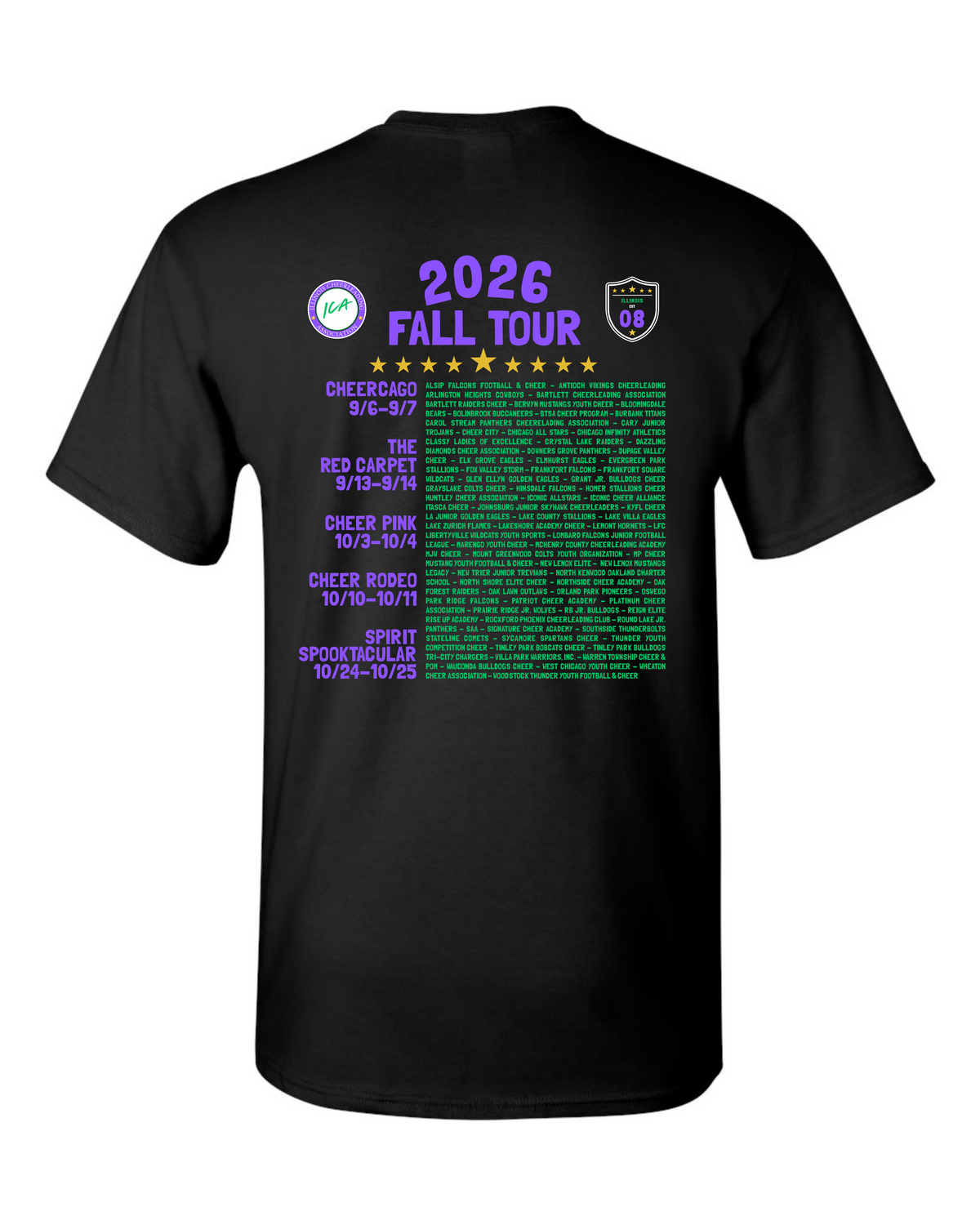 2026 ICA Fall Tour T-Shirt