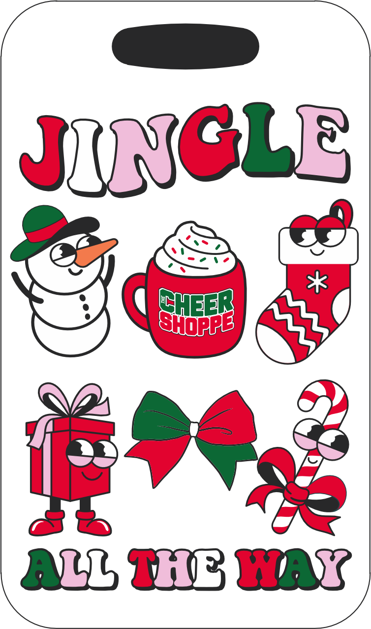 Christmas "Jingle All The Way" Bag Tag