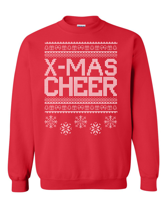 Xmas Cheer Ugly Sweater Crewneck Sweatshirt
