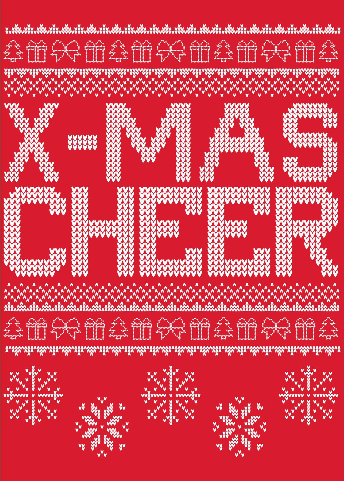 Xmas Cheer Ugly Sweater Crewneck Sweatshirt