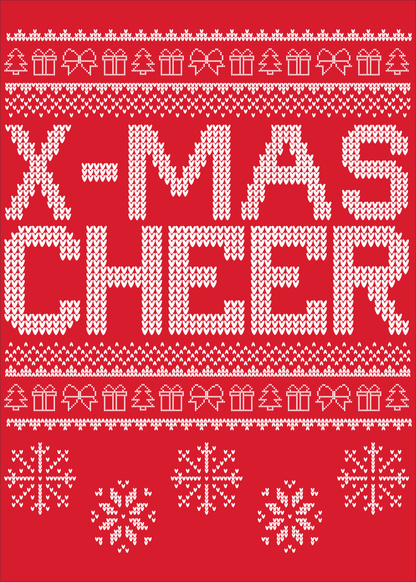 Xmas Cheer Ugly Sweater Crewneck Sweatshirt