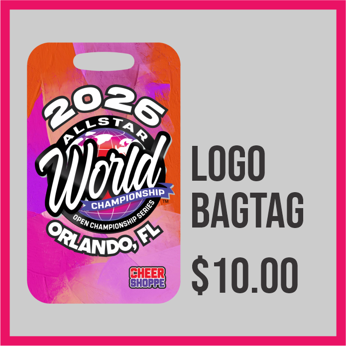 ASWC 2026 Logo Bag Tag – The Cheer Shoppe