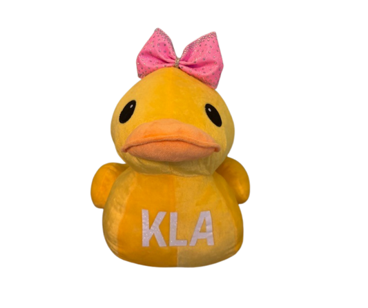 The Bear Shoppe - Custom Stuffed Sitting Duck-Name and Bow